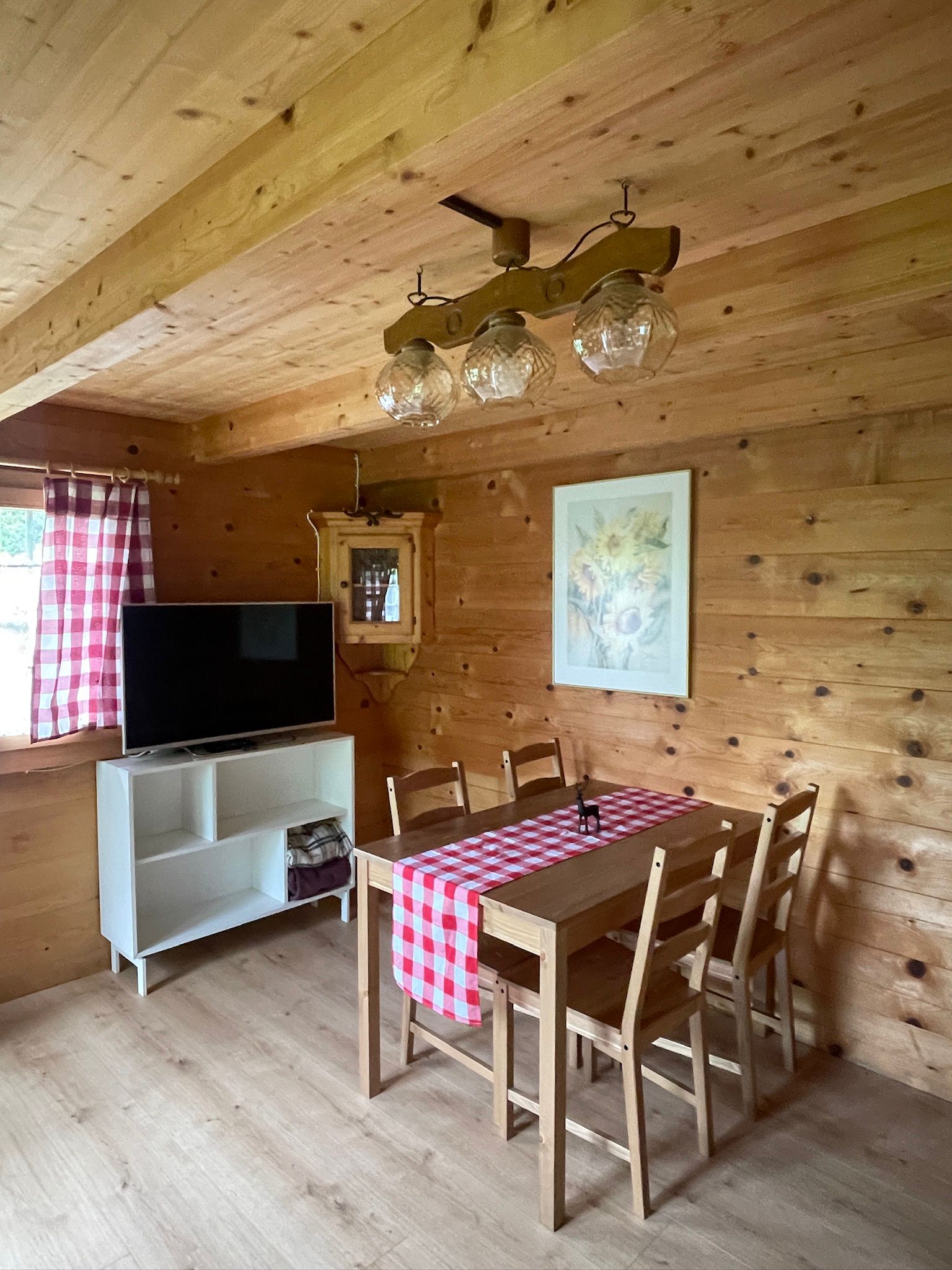 Cosy inside the chalet